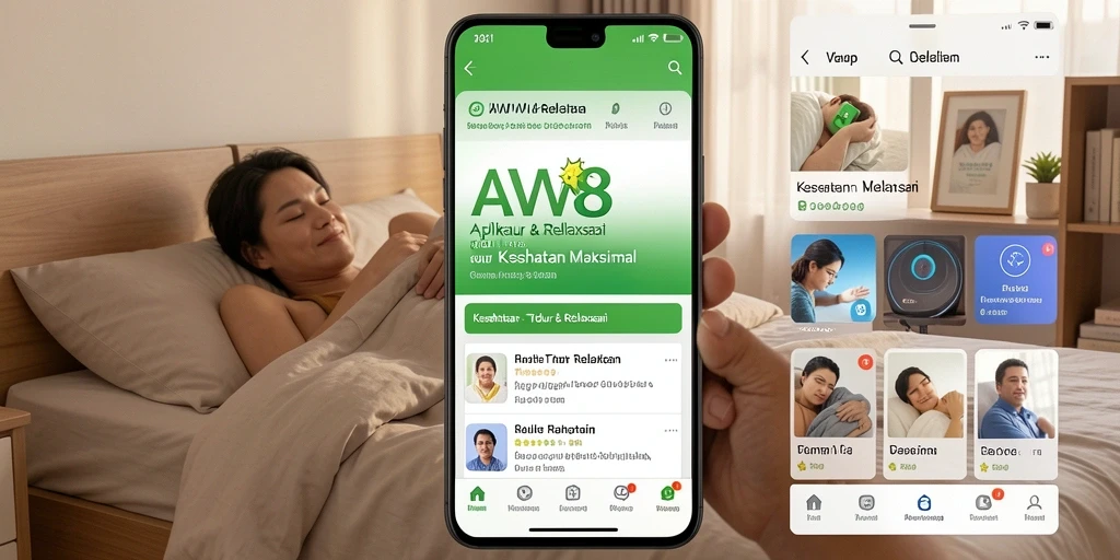 Antarmuka AW8 yang menenangkan dan mudah digunakan.