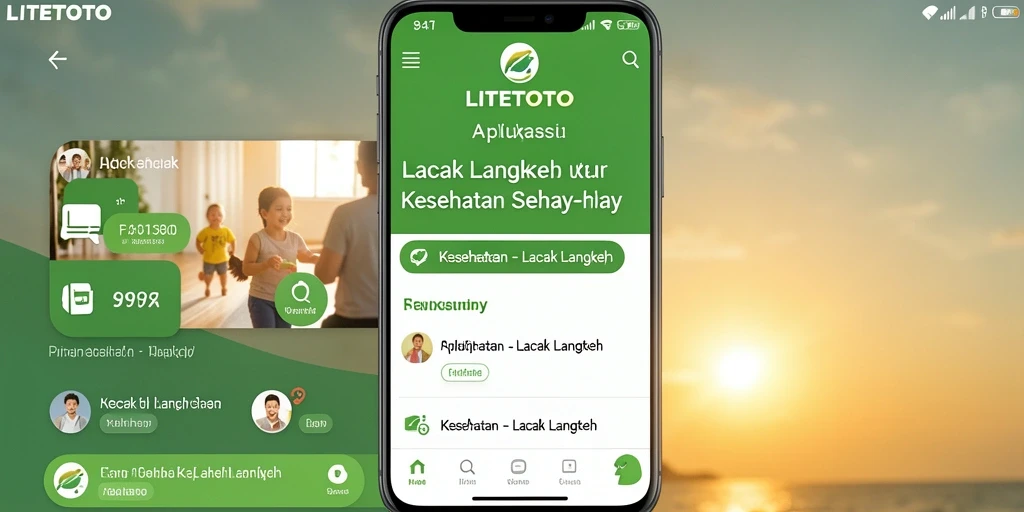 Antarmuka aplikasi LITETOTO yang menampilkan fungsi lacak langkah.