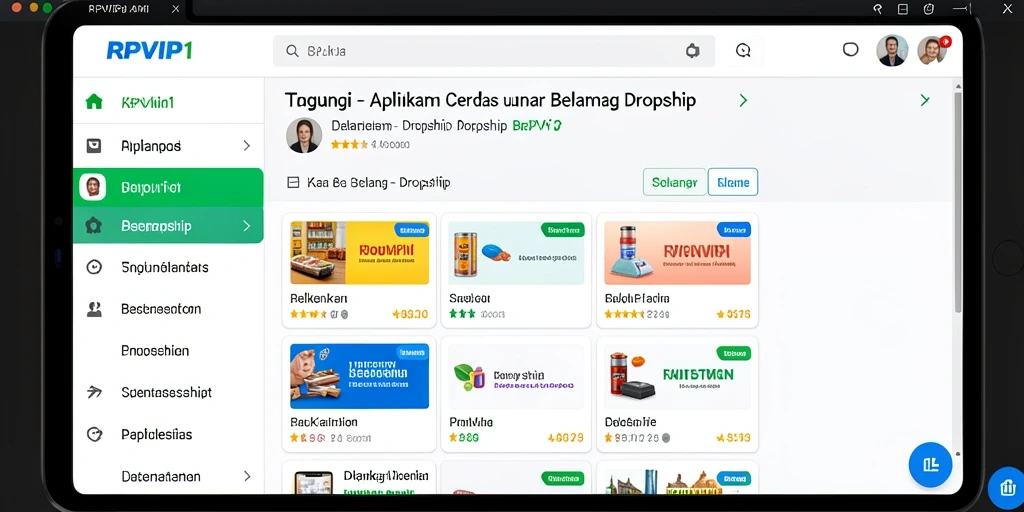 Antarmuka RPVIP1 yang menawan dan fungsional untuk pengalaman dropship.