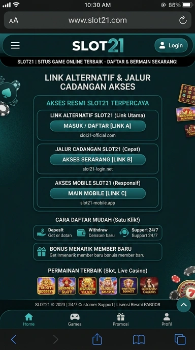 Link Alternatif Slot21 untuk Pengguna Android Indonesia